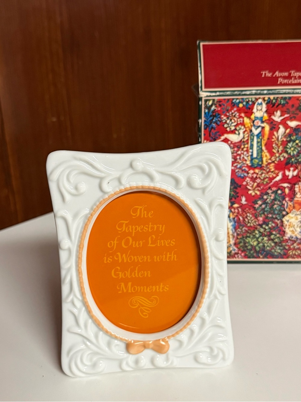 Vintage Tapestry Collection Porcelain Picture Frame